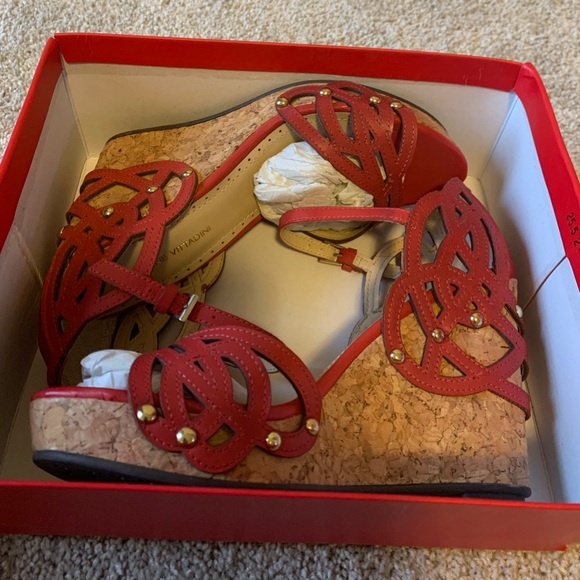 Adrienne Vittadini Clementine Wedge Sandals - Picture 5 of 7